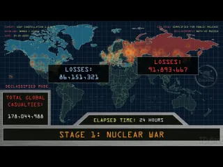 Чтобы отвлечься от негатива вот вам симуляция ядерной войны нато против россии