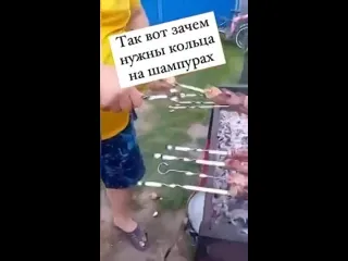 Вот зачем эти кольца на шампурах