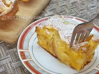 Тыквенный пирог с яблоками простой рецепт