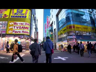 Japan walk токио akihabara кафе кафе рая 4k расслаблениестади не стоп 1 час 01 минуты