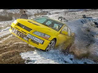 Менеджер антон психи на subaru и evo против внедорожников в offroad 1080p