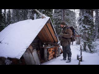 Тажный трэш в глухариной заночевал в тажной избе 1440p