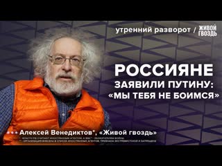 Живой гвоздь надеждин собрал 200 000 подписей венедиктов утренний разворот 260124