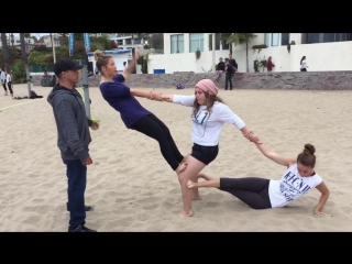 Fun people at original muscle beach omb santa monica part 1