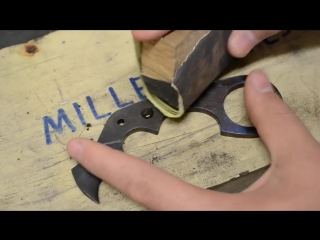 Micro karambit knife making