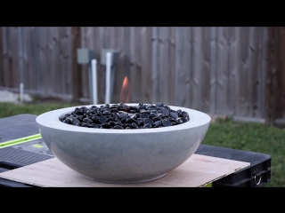 How to make a concrete fire bowl gel fuel