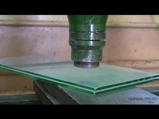 Bulletproof glass vs hydraulic press