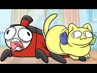 Huluwuluanimations daily life but everyone are cats poppy playtime chapter 3 animation 1080p