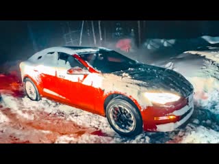 Bulkin drive что будет если 1000сильная tesla plaid застрянет зимой в лесу 1080p