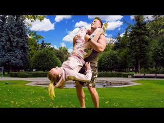 Алексей столяров горячая парная тренировка на улице workout couple челлендж 1080p