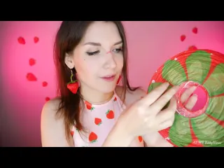 Asmr kittyklaw асмр клубника пати asmr strawberry party 999 tingles