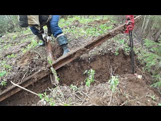 Вс из за метало копа лесные раскопки выехал в лес за рельсами с таким копом нужен трактор