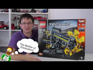 Brickgarage lego technic creations самый огромный лего техник набор 42055 роторный экскаватор