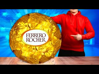 Vanzai я сделал гигантский ferrero rocher весом 100 килограмм