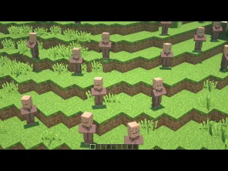 Spiral i made 100 villagers simulate survival on the apocalypse island in minecraft