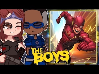 Zera nick the seven react to the flash the boys react gacha life tiktok edits