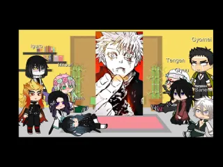 Ghost gacha hashira react to tanijiro as gojotanshino short like shinobu