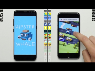 Galaxy s8 2017 vs iphone 6s 2015 speed test