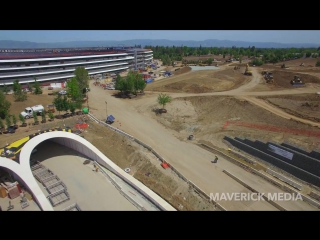 Apple park may 2017 drone tour 4k