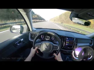 Test drive freak 2022 volvo xc60 b4 awd 197 ps top speed autobahn drive pov