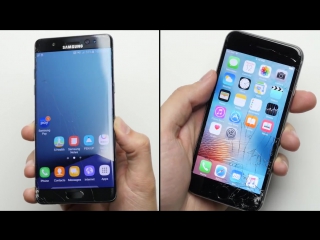 Galaxy note 7 vs iphone 6s drop test