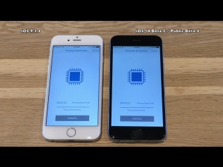 Iphone 6 ios 934 vs ios 10 beta 5 public beta 4 build 14a5335b speed test