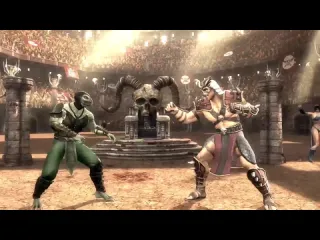 Necros я в шоке рептилия в мк 9 делает xray шао кан mortal kombat 9 reptile ladder walkthrough