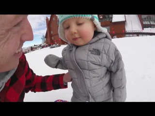 Sloans first time on the slopes