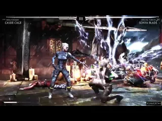 Xgamer 744 mortal kombat x cassie cage hollywood klassic tower very hard no matches lost