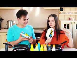 Кто выиграл сделали миньон блинчик блинный челлендж pancake art challenge вэлл diy