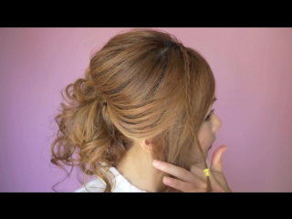 Romantic summer wedding updo hair tutorial