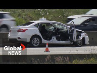 Global news woman dies after car windshield hit by volleyballsized rock on bc highway