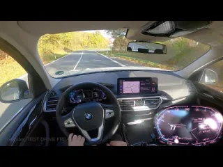 Test drive freak 2022 bmw x3 xdrive30d 286 ps top speed autobahn drive pov