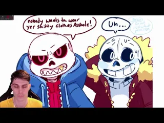 Mr dekart маленькие сансы целуются underfell underswap реакция