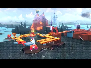 Мишка и юля битва с гигантом боузером вдвоем на nintendo switch bowsers fury super mario 3d world 4 финал