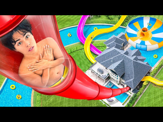 Stokes twins i built a waterpark in my house 1080p