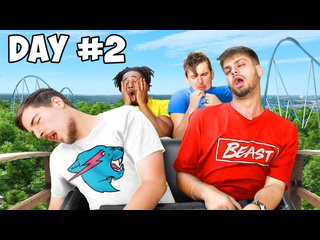 Mrbeast кто последний слезет с американских горок выиграет 20000 челлендж 1080p