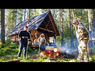 О рыбалке и не только с александром устаевым поставить баню в лесу это можно забрались в тайгу на стройку 1080p